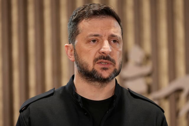 Ukrainian President Volodymyr Zelensky (Darryl Dyck/The Canadian Press via AP)