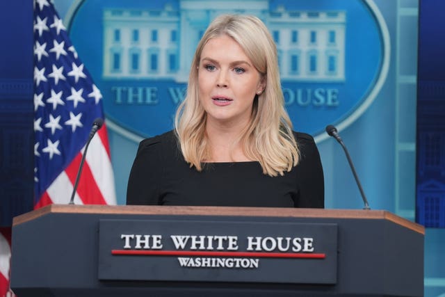 White House press secretary Karoline Leavitt speaks during a press briefing at the White House, Thursday, June 19, 2025, in Washington