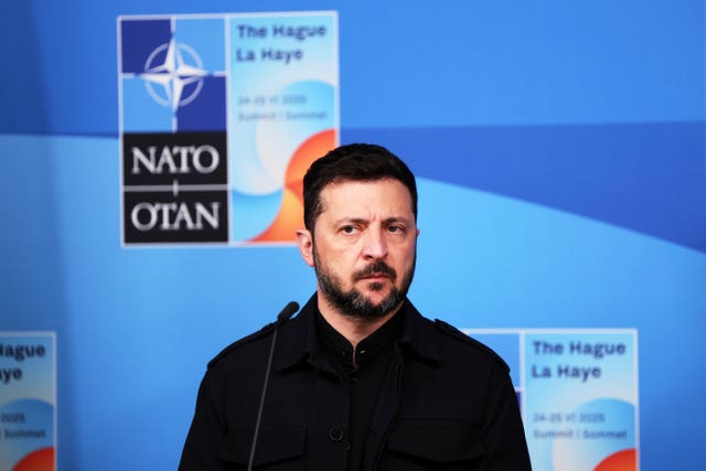 Volodymyr Zelensky is in The Hague