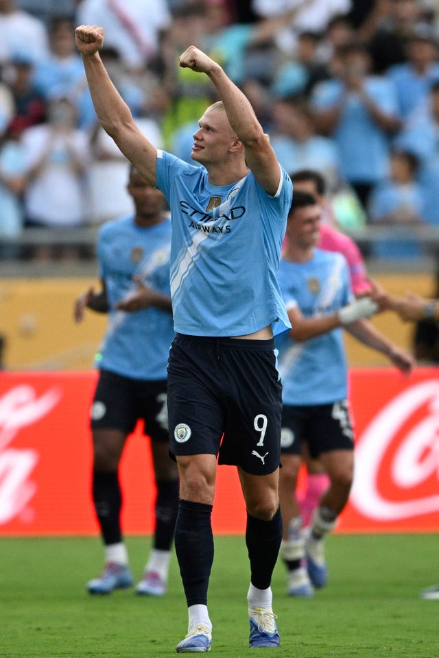 Erling Haaland came off the bench to score