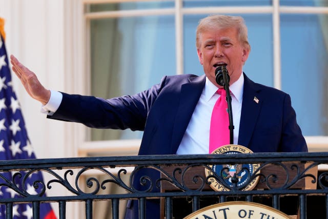 US president Donald Trump