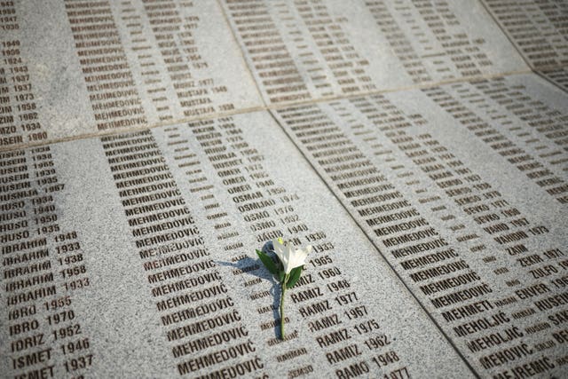APTOPIX Bosnia Srebrenica Anniversary