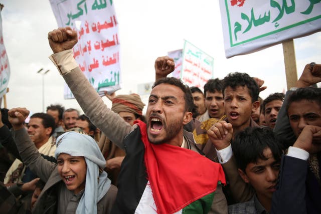 APTOPIX Yemen Mideast Wars Protest