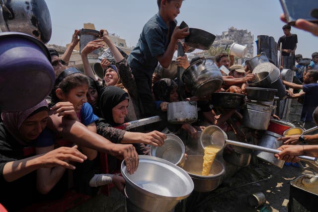 Palestinians struggle to get food