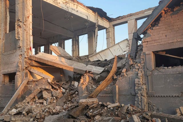 A prison was hit in the village of Bilenke