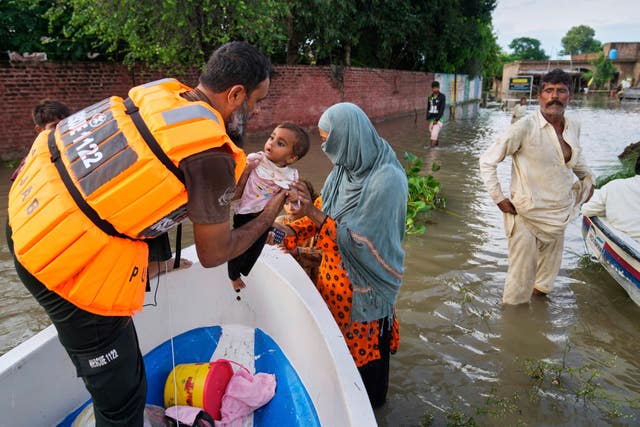 APTOPIX Pakistan India Floods