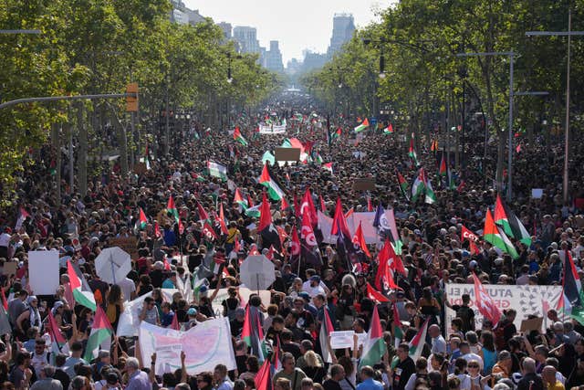 Spain Gaza Flotilla Protest