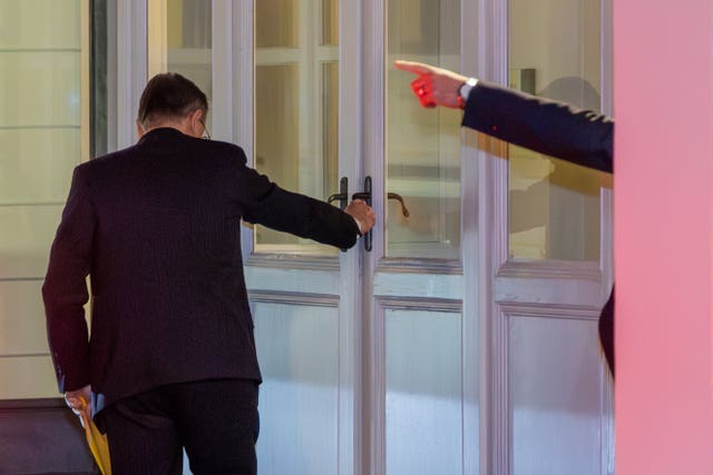 Belgian prime minister Bart De Wever arrives at his residence in Brussels