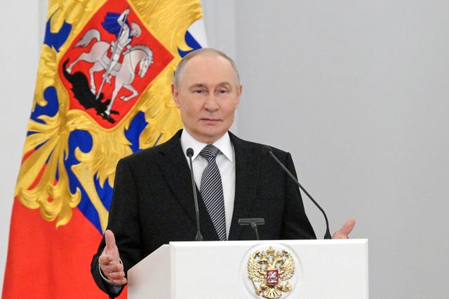 Russian president Vladimir Putin