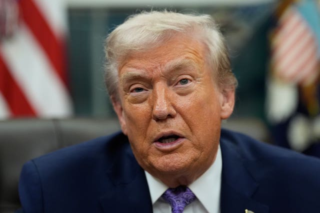 US president Donald Trump