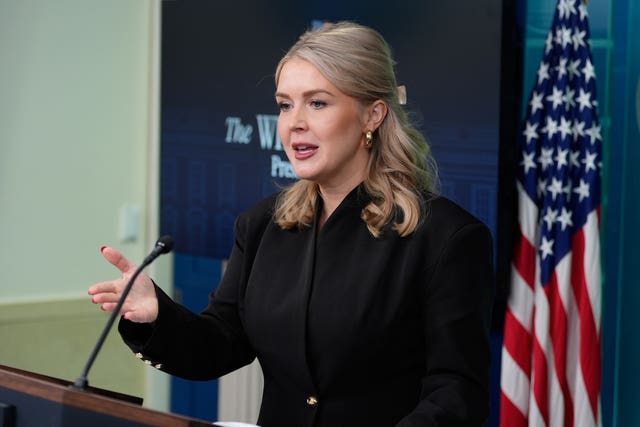 White House press secretary Karoline Leavitt