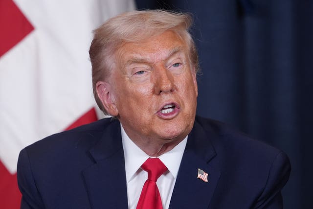 US president Donald Trump