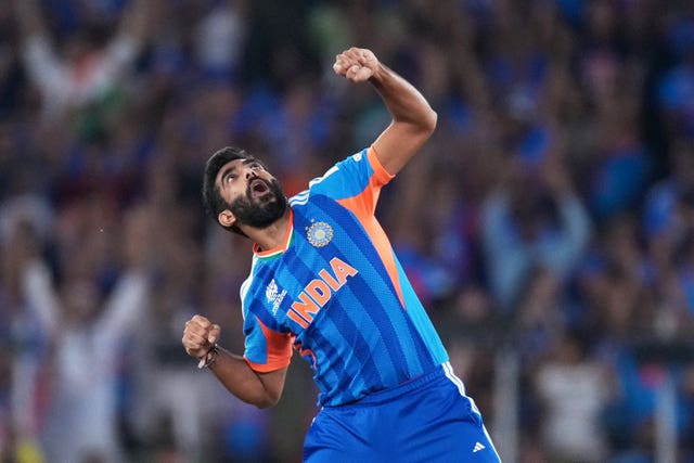 Jasprit Bumrah celebrating