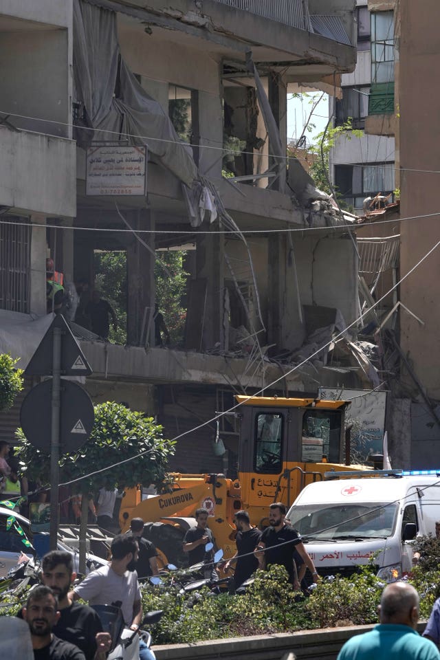 Destroyed building in Beirut