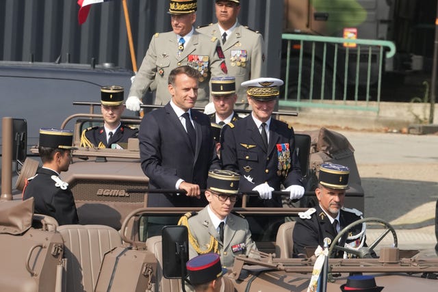 Mr Macron and his chief of staff