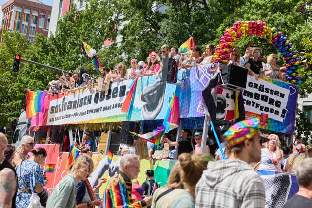 A parade during Hamburg Pride