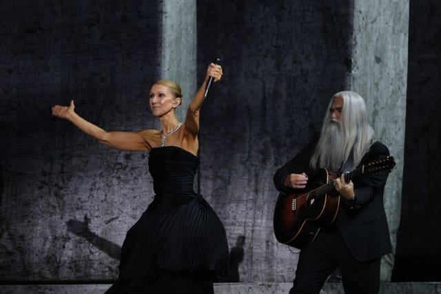 Celine Dion on stage