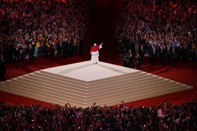 The Pope at the Stade de France