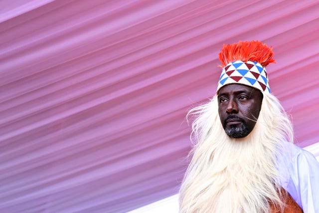 Edward Rukidi Kijanangoma during his coronation as king of Uganda’s traditional Tooro Kingdom