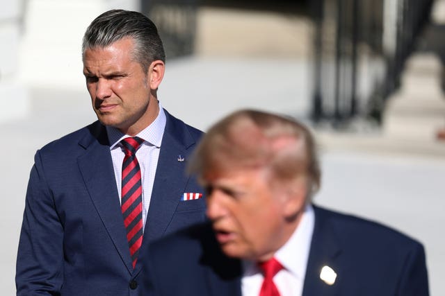 Donald Trump and Pete Hegseth
