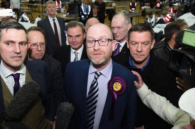 Paul Nuttall after the Stoke result