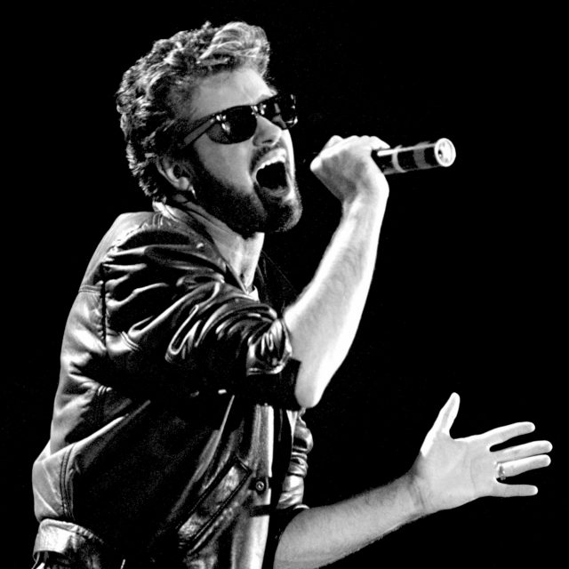 George Michael pictured in 1985