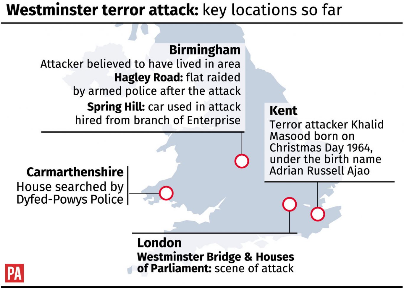 Man aged 30 arrested in Westminster terror attack probe | The Northern Echo