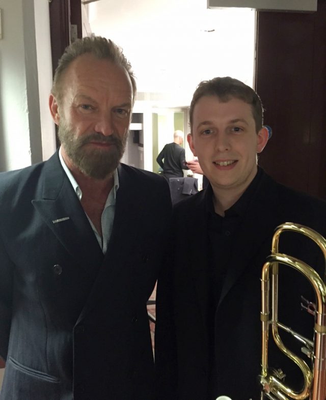 Sting with Stephen Sykes (right) (Family handout/PA)