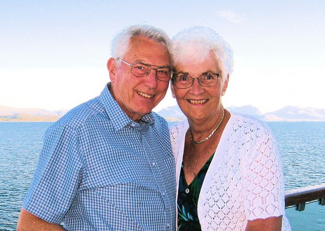 Bob Holmes with his wife Nancy