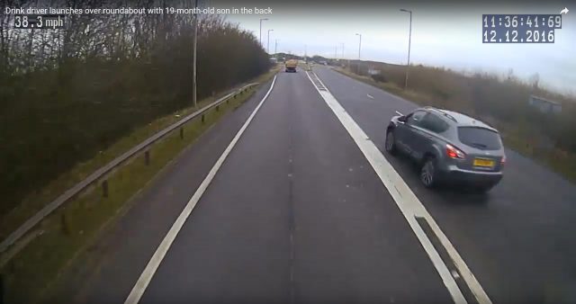 Mother jailed after flipping car over roundabout with toddler in the back Mother jailed after flipping car over roundabout with toddler in the back