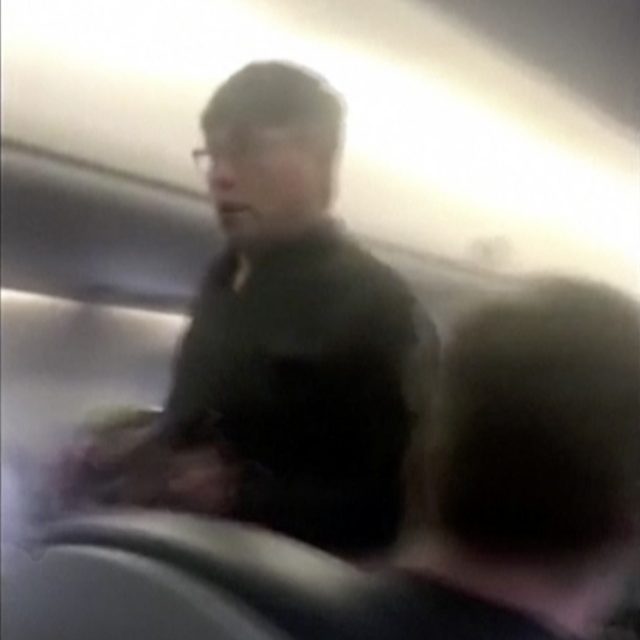 Video of police officers dragging the passenger from the flight sparked uproar on social media