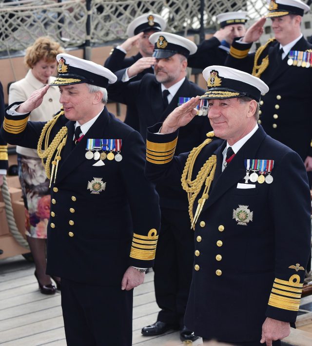 Admiral Sir Philip Jones (left) (MoD/PA)