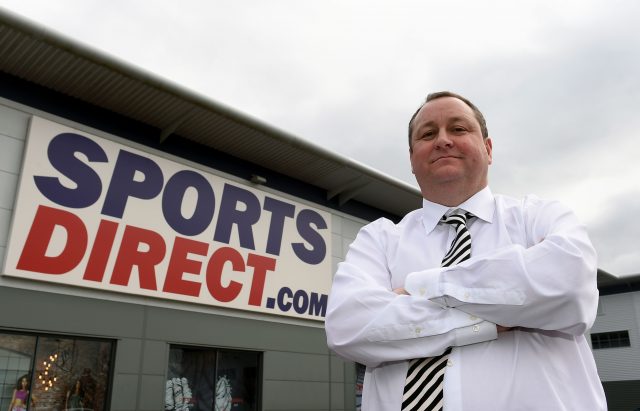 Mike Ashley (Joe Giddens/PA)