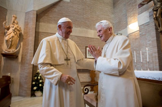 Pope Benedict resigned and was replaced by Pope Francis ( L'Osservatore Romano/AP)