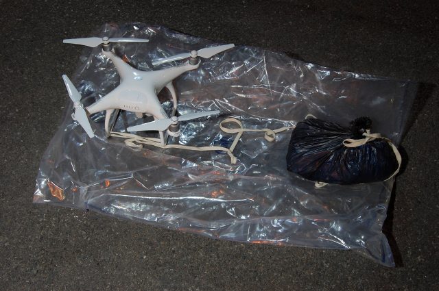 A drone found carrying drugs and mobile phones near HMP Pentonville (Metropolitan Police/PA)