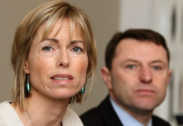 The post was signed by Kate and Gerry McCann (Dominic Lipinski/PA)