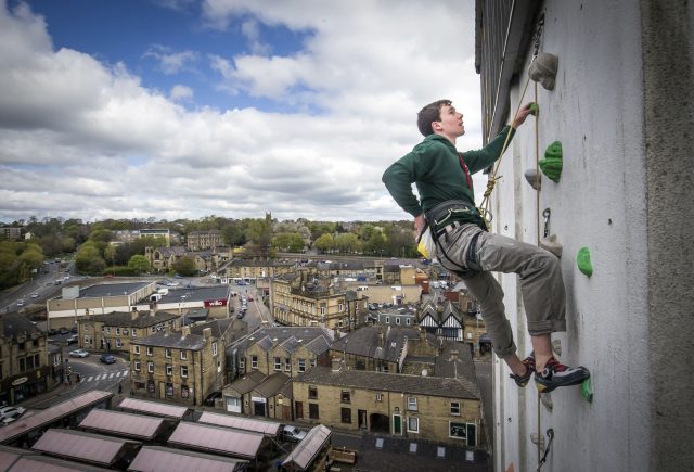 Team GB climber Luke Murphy on the UK's highest man-made outdoor climbing wall ahead of opening of ROKTFACE in Yorkshire