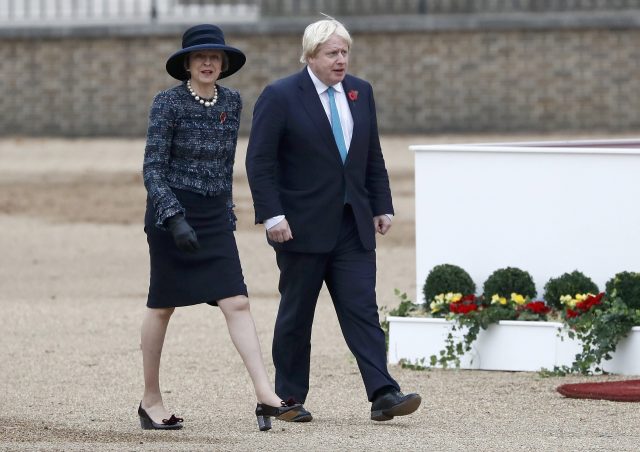 Theresa May and Boris Johnson