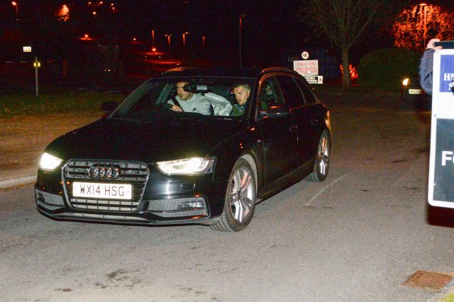 Alexander Blackman leaves Erlestoke Prison. (Ben Birchall/PA)