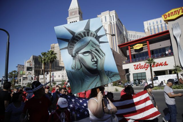 May Day marchers rage against Trump's immigration policies