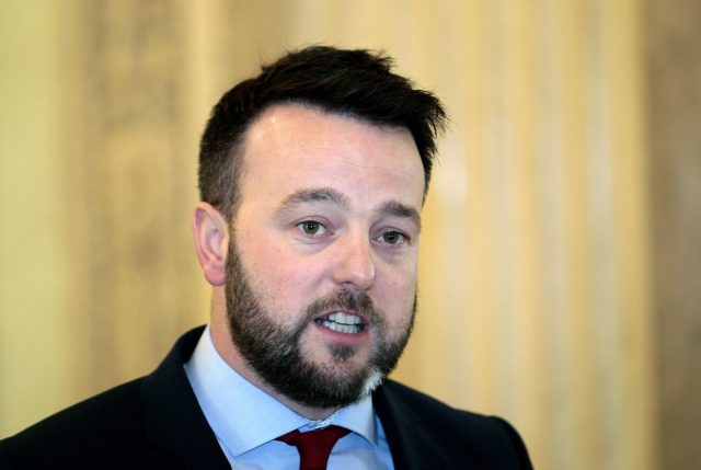 SDLP leader Colum Eastwood (Peter Morrison/PA)