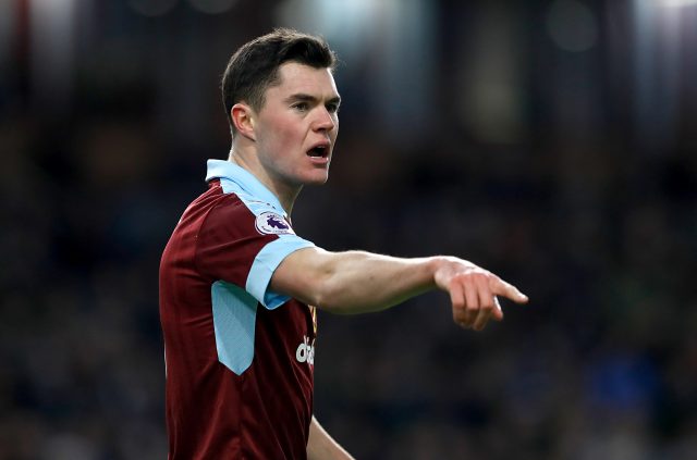 Michael Keane's current Burnley contract expires next summer (Martin Rickett/PA)