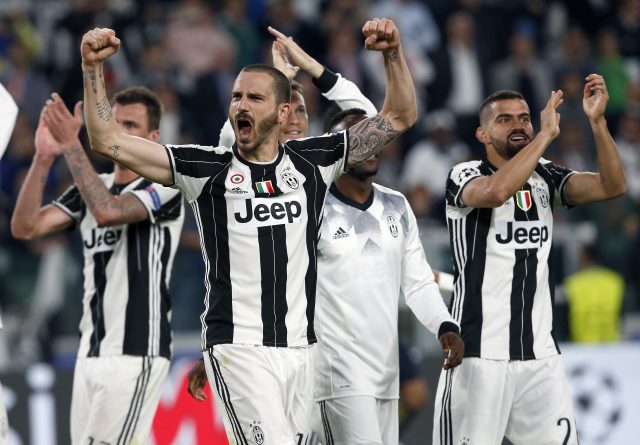 Leonardo Bonucci, front (Antonio Calanni/AP/PA)