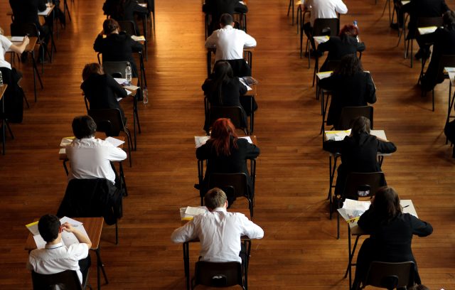 An exam in progress (David Davies/PA)