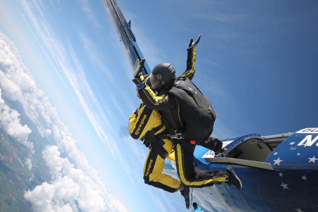 Great-grandfather, 101, breaks skydiving world record in jump alongside three family members
