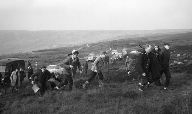 Police searching on Saddleworth Moor for victims