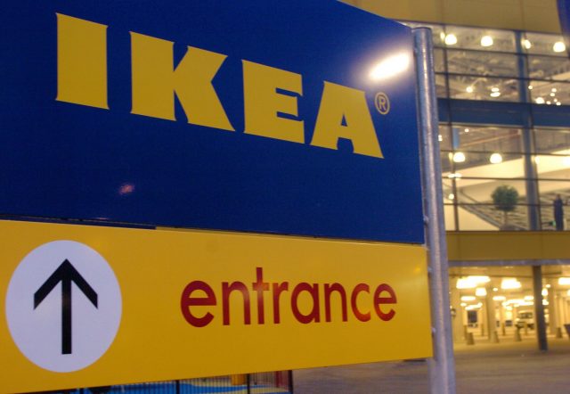 Ikea entrance sign