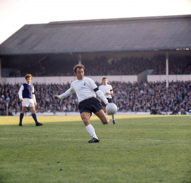 Jimmy Greaves in action for Tottenham