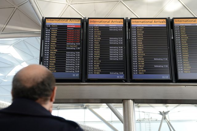 26% of flights to UK airports face delays