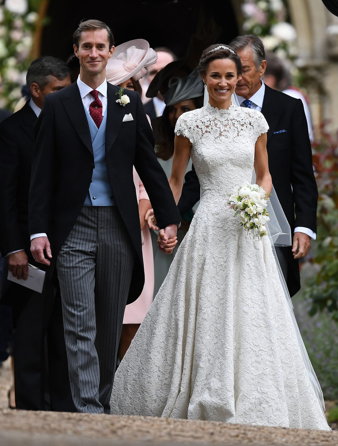 Pippa and James after the ceremony